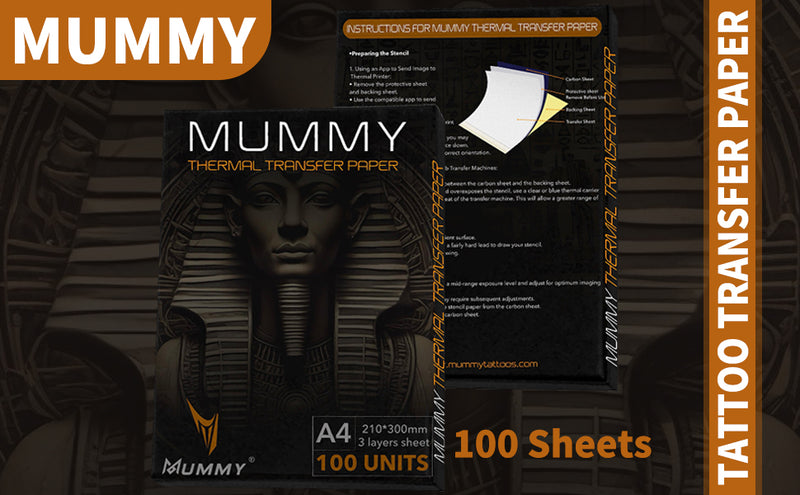 MUMMY TATTOO TRANSFER PAPER