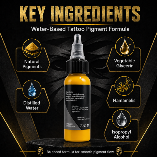 Translation missing: en.Mummy Tattoo Ink, 1oz Professional Pigment for Body Art(Golden Yellow)