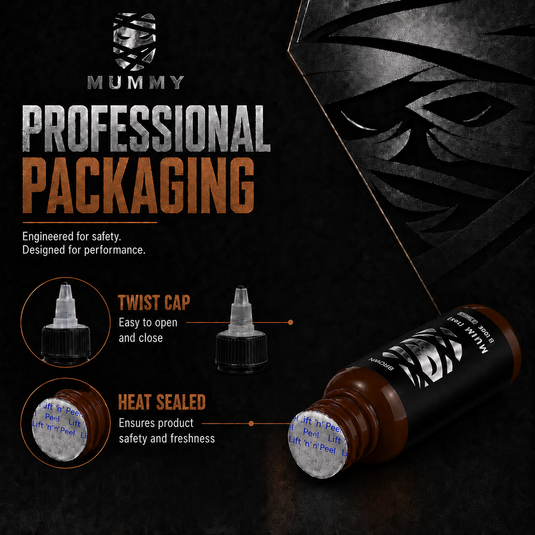 Translation missing: en.Mummy Tattoo Ink, 1oz Professional Pigment for Body Art(Brown)
