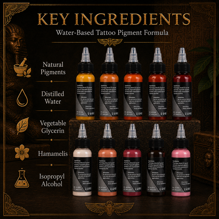 Translation missing: es.Mummy Flesh Tone Tattoo Ink Set 10 Colors(30ML)-MK1009