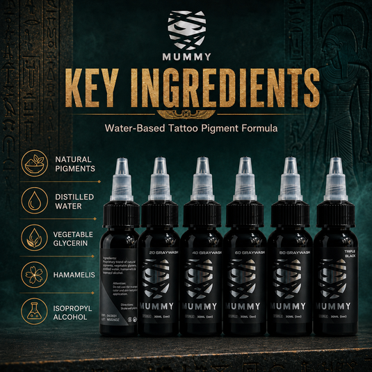 Translation missing: en.Mummy Tattoo Ink Gray Wash Set 30ML/1oz(5 PCS）