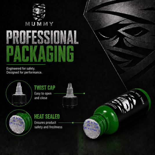Translation missing: en.Mummy Tattoo Ink, 1oz Professional Pigment for Body Art(Jungle Green)