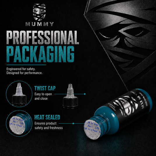 Translation missing: en.Mummy Tattoo Ink, 1oz Professional Pigment for Body Art(Tropical Teal)