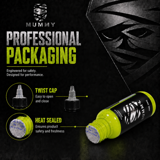 Translation missing: en.Mummy Tattoo Ink, 1oz Professional Pigment for Body Art(Nuclear Green)