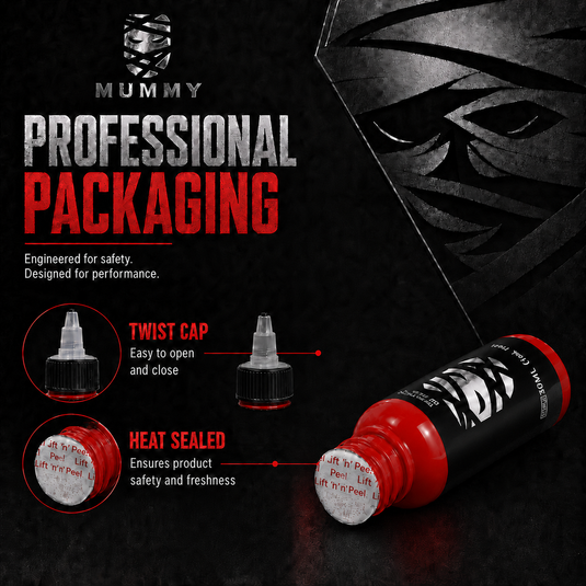 Translation missing: en.Mummy Tattoo Ink, 1oz Professional Pigment for Body Art(Lipstick Red)