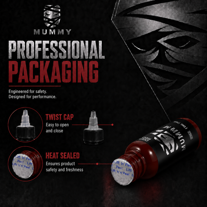 Translation missing: es.Mummy Tattoo Ink, 1oz Professional Pigment for Body Art(Deep Red)