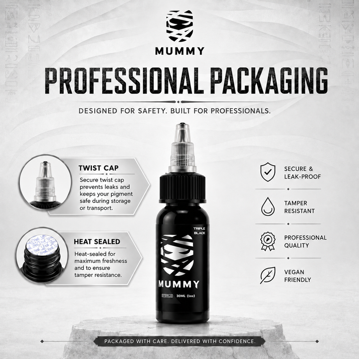 Translation missing: en.Mummy Tattoo Ink, 1oz Professional Pigment for Body Art(Triple Black)