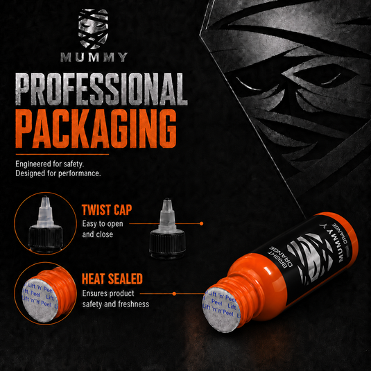 Translation missing: en.Mummy Tattoo Ink, 1oz Professional Pigment for Body Art(Bright Orange)