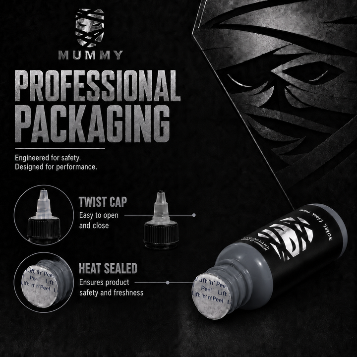 Translation missing: es.Mummy Tattoo Ink, 1oz Professional Pigment for Body Art(Gray)