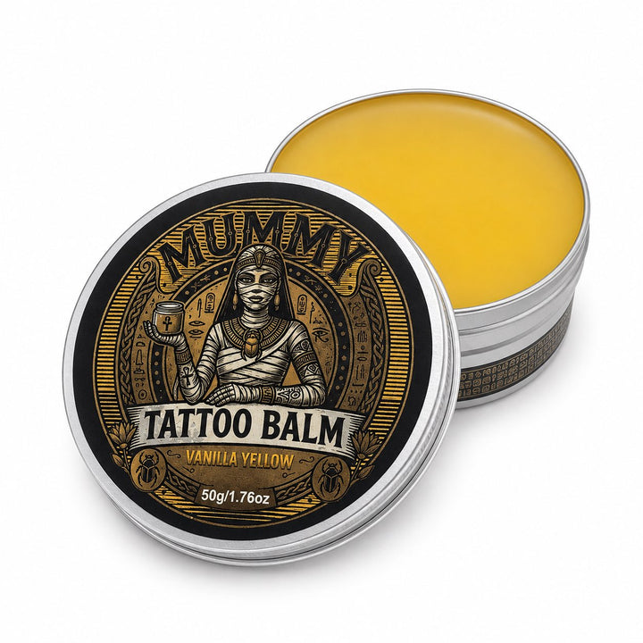 Translation missing: en.Mummy Tattoo Aftercare Balm, Natural Preservative-Free Healing Cream 50g(vanilla yellow)