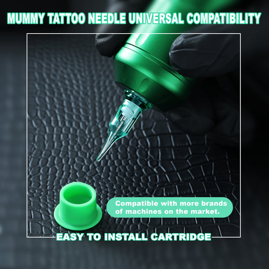 Translation missing: en.Mummy Green Tattoo Cartridge Needle Tattoo for Round Liner 20PCS