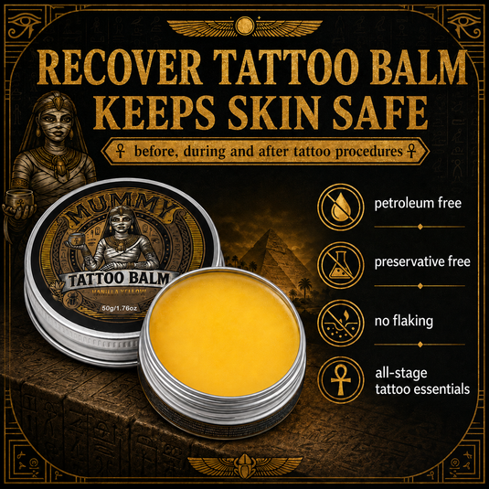 Translation missing: es.Mummy Tattoo Aftercare Balm, Natural Preservative-Free Healing Cream 50g(vanilla yellow)