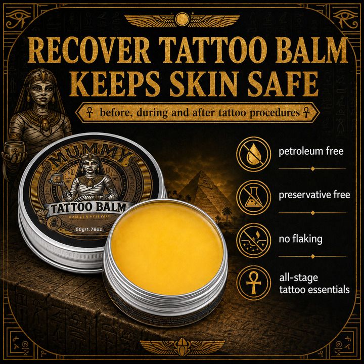 Translation missing: en.Mummy Tattoo Aftercare Balm, Natural Preservative-Free Healing Cream 50g(vanilla yellow)
