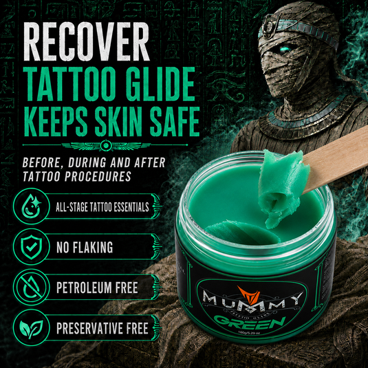 Translation missing: en.Mummy Tattoo Glide Aftercare Cream for Before During After Tattoo Process (green)