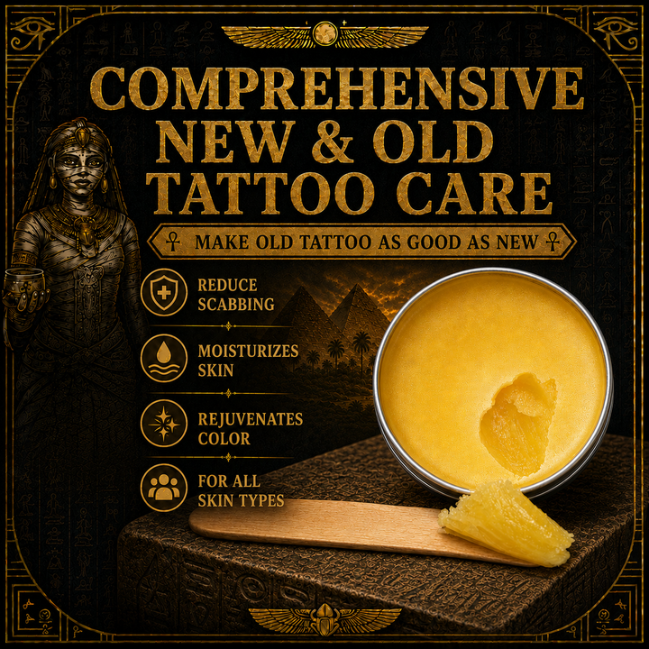 Translation missing: en.Mummy Tattoo Aftercare Balm, Natural Preservative-Free Healing Cream 50g(vanilla yellow)