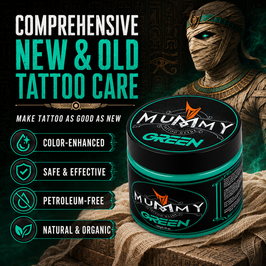 Translation missing: en.Mummy Tattoo Glide Aftercare Cream for Before During After Tattoo Process (green)