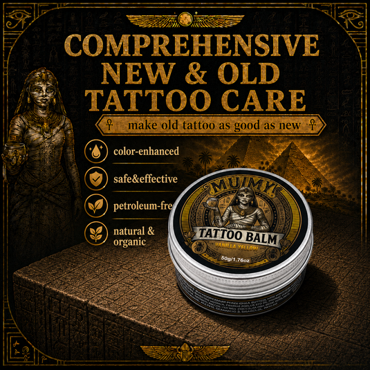 Translation missing: es.Mummy Tattoo Aftercare Balm, Natural Preservative-Free Healing Cream 50g(vanilla yellow)