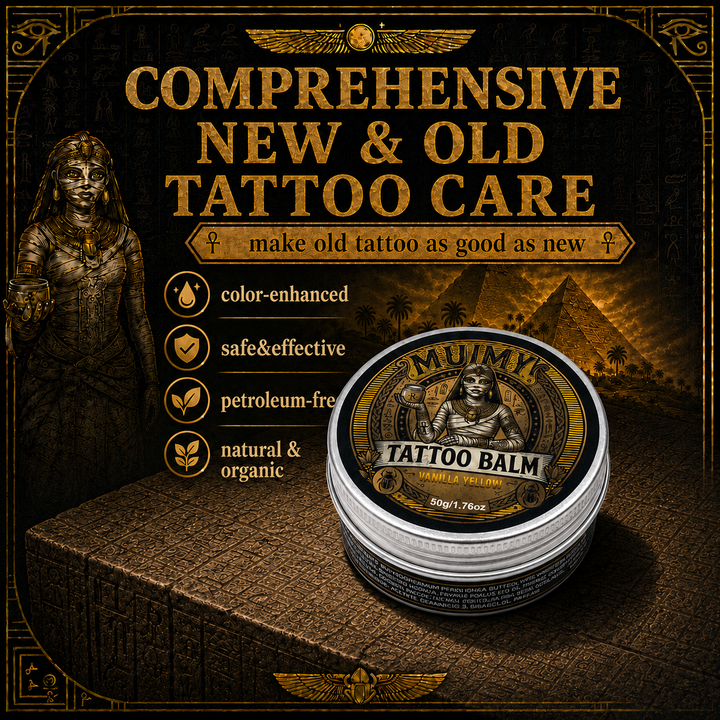 Translation missing: en.Mummy Tattoo Aftercare Balm, Natural Preservative-Free Healing Cream 50g(vanilla yellow)