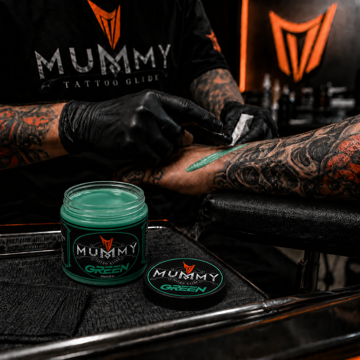 Translation missing: de.Mummy Tattoo Glide Aftercare Cream for Before During After Tattoo Process (green)