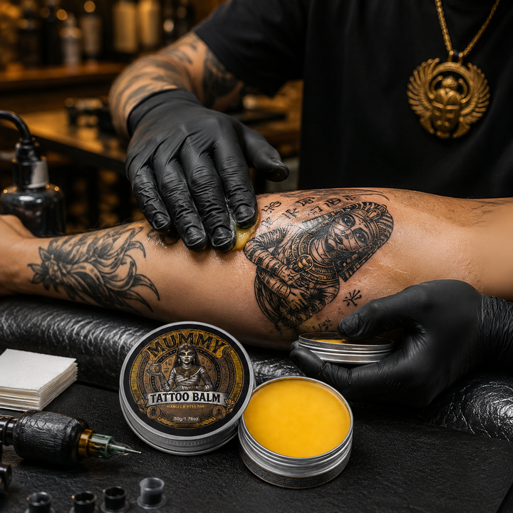 Translation missing: en.Mummy Tattoo Aftercare Balm, Natural Preservative-Free Healing Cream 50g(vanilla yellow)