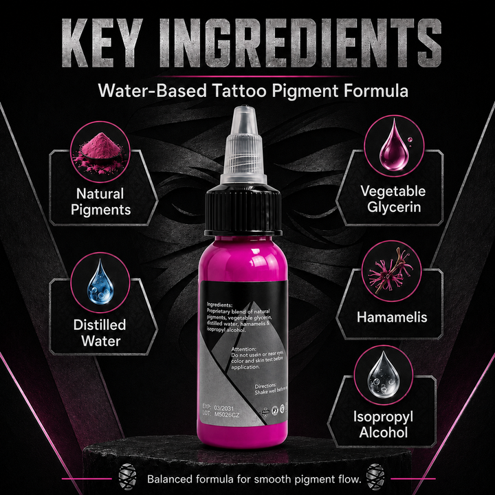 Translation missing: es.Mummy Tattoo Ink, 1oz Professional Pigment for Body Art(Light Magenta)