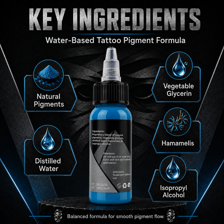 Translation missing: en.Mummy Tattoo Ink, 1oz Professional Pigment for Body Art(Bermuda Blue)