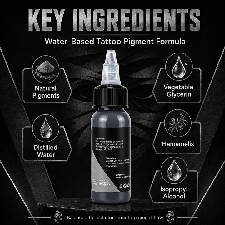 Translation missing: es.Mummy Tattoo Ink, 1oz Professional Pigment for Body Art(Gray)