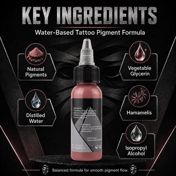 Translation missing: es.Mummy Tattoo Ink, 1oz Professional Pigment for Body Art(Victorian Rose)