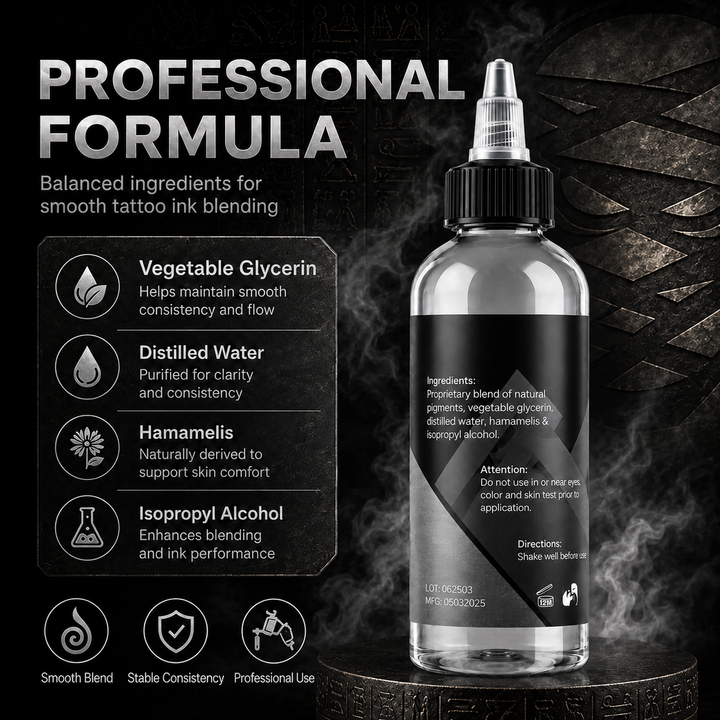 Translation missing: en.Mummy Tattoo Ink Mixing Solution 8oz 240ml, Graywash Shading Color Dilution