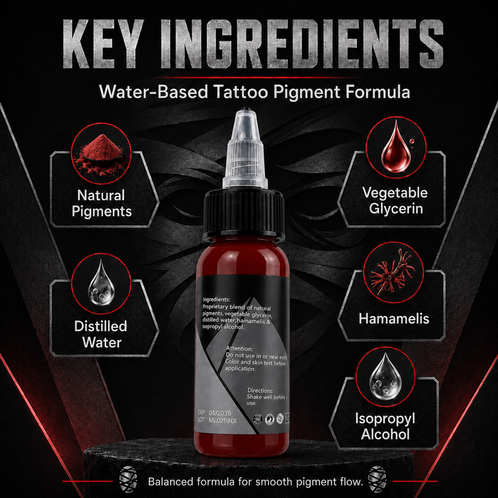 Translation missing: es.Mummy Tattoo Ink, 1oz Professional Pigment for Body Art(Deep Red)