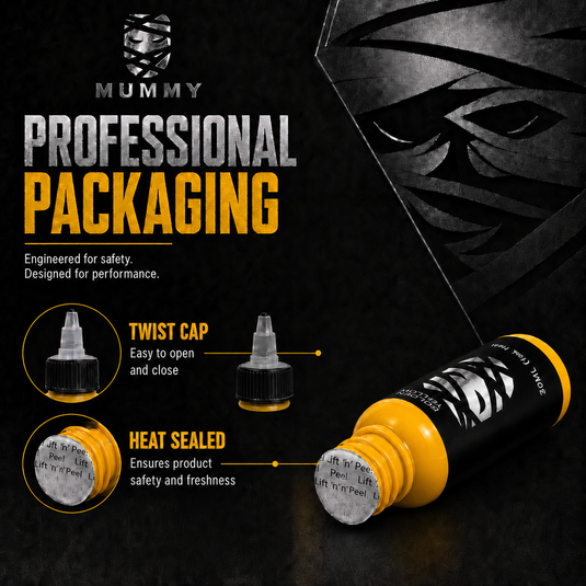 Translation missing: en.Mummy Tattoo Ink, 1oz Professional Pigment for Body Art(Golden Yellow)