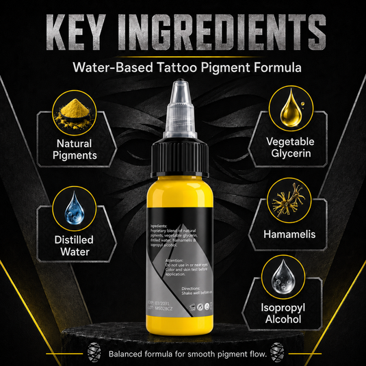 Translation missing: en.Mummy Tattoo Ink, 1oz Professional Pigment for Body Art(Bright Yellow)