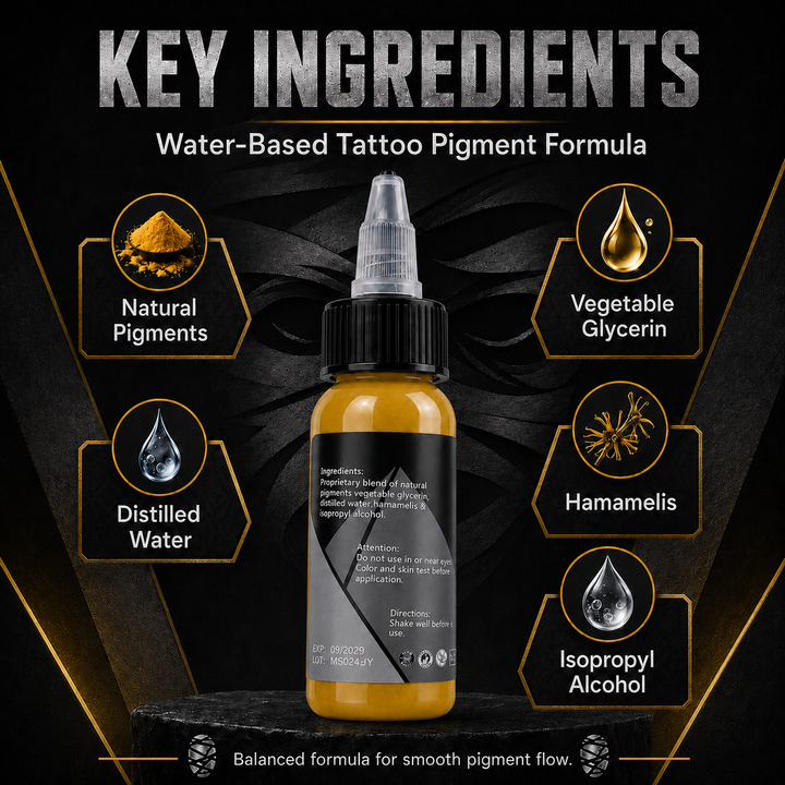 Translation missing: es.Mummy Tattoo Ink, 1oz Professional Pigment for Body Art(Ochre)