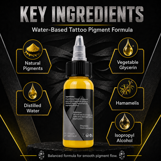 Translation missing: en.Mummy Tattoo Ink, 1oz Professional Pigment for Body Art(Llight Yellow)