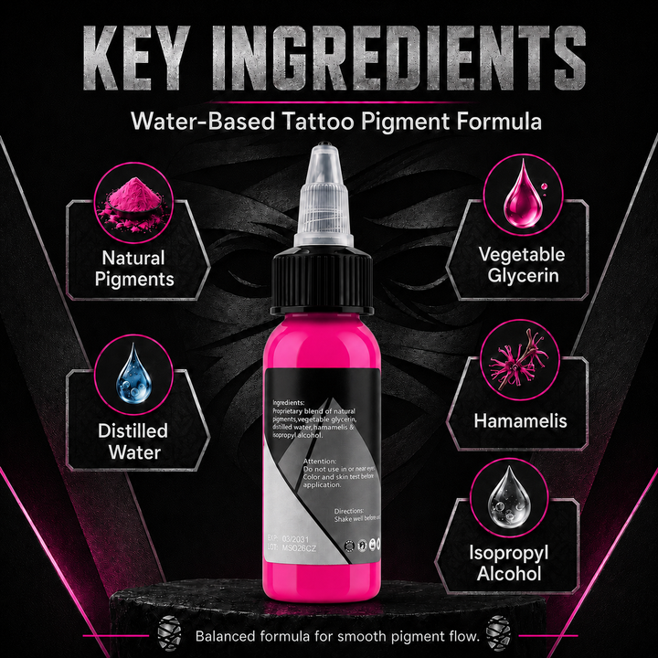 Translation missing: en.Mummy Tattoo Ink, 1oz Professional Pigment for Body Art(Hot Pink)