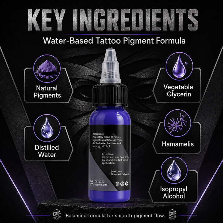Translation missing: fr.Mummy Tattoo Ink, 1oz Professional Pigment for Body Art(Light Purple)