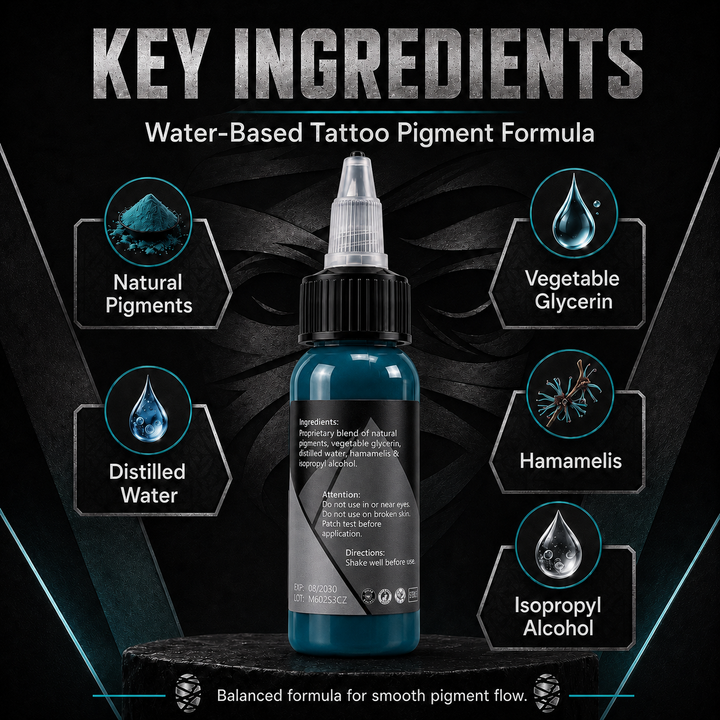 Translation missing: es.Mummy Tattoo Ink, 1oz Professional Pigment for Body Art(Tropical Teal)