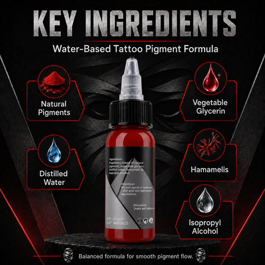 Translation missing: en.Mummy Tattoo Ink, 1oz Professional Pigment for Body Art(Crimson Red)