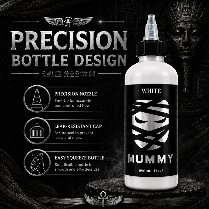 Translation missing: es.Mummy Tattoo Ink, 8oz Professional Pigment for Body Art(White)