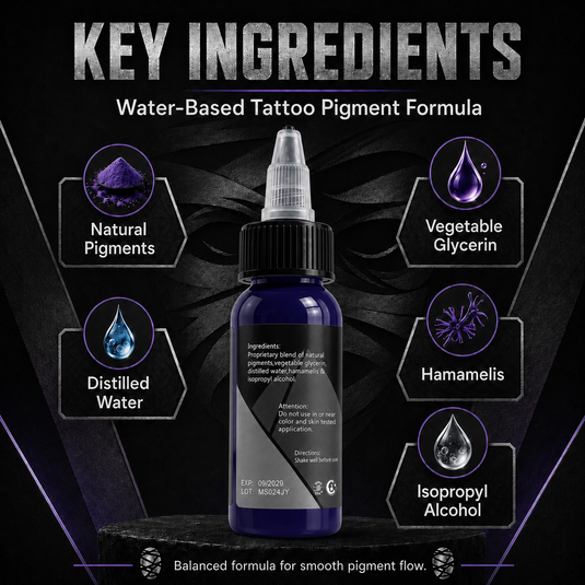 Translation missing: en.Mummy Tattoo Ink, 1oz Professional Pigment for Body Art(Dark Purple)