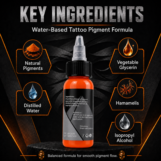 Translation missing: en.Mummy Tattoo Ink, 1oz Professional Pigment for Body Art(Bright Orange)