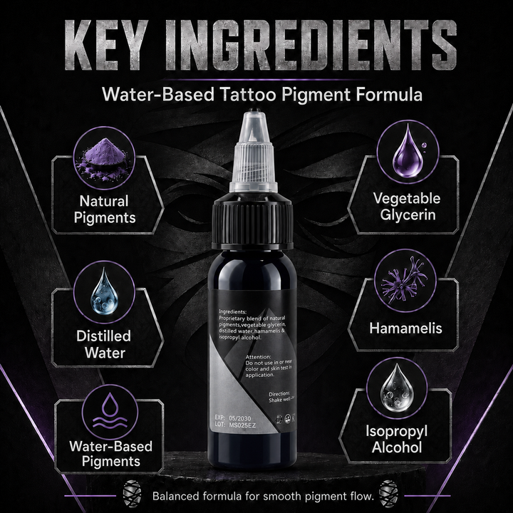 Translation missing: es.Mummy Tattoo Ink, 1oz Professional Pigment for Body Art(Purple Conc)
