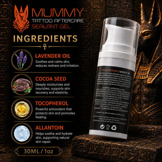 Translation missing: es.Mummy Tattoo Aftercare Sealant Gel - Forms a breathable protective skin, No Adhesives-No Latex-Natural Healing ingredients(300ML)