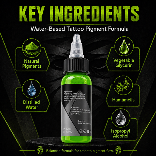 Translation missing: en.Mummy Tattoo Ink, 1oz Professional Pigment for Body Art(Graffiti Green)