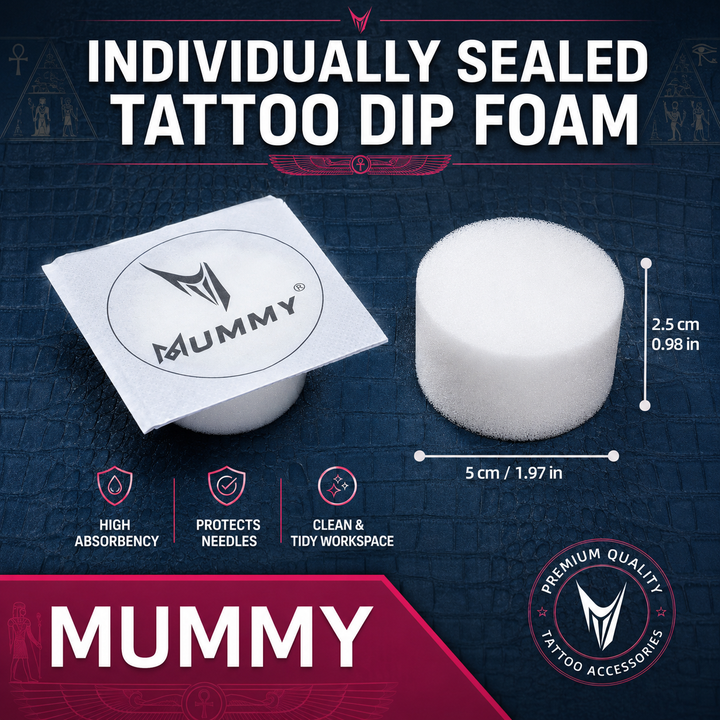 Translation missing: en.Mummy 24Pcs Dip Foam Rinse Cups for Tattoo Ink Color Switching