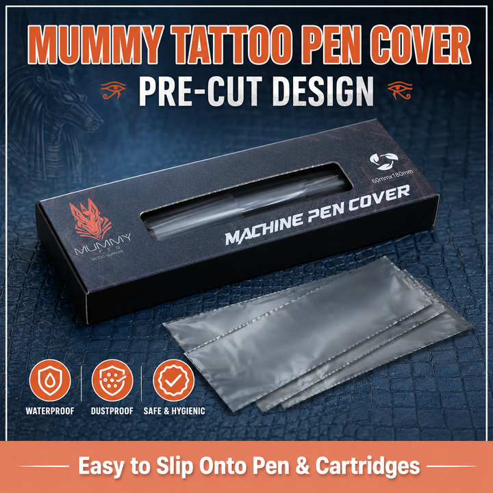 Translation missing: en.Mummy 300pcs Tattoo Pen Machine Covers Disposable Cartridge Rotary Tattoo Pen Machine Sleeves Bag Pen Type Covers Bag for Tattoo Supplies Tattoo Machine Gun Accessories(black)