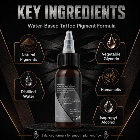 Translation missing: en.Mummy Tattoo Ink, 1oz Professional Pigment for Body Art(Dark Brown)