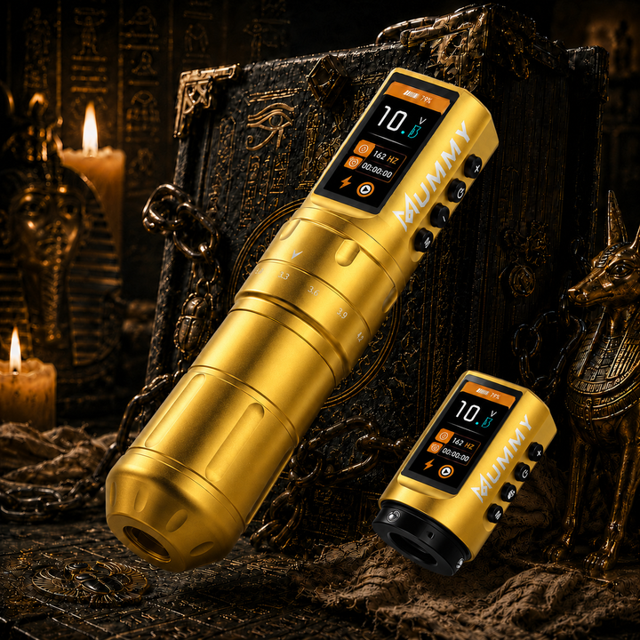 Translation missing: en.Mummy Scepter Tattoo Pen, 2.4-4.2mm Stroke OLED(Golden)