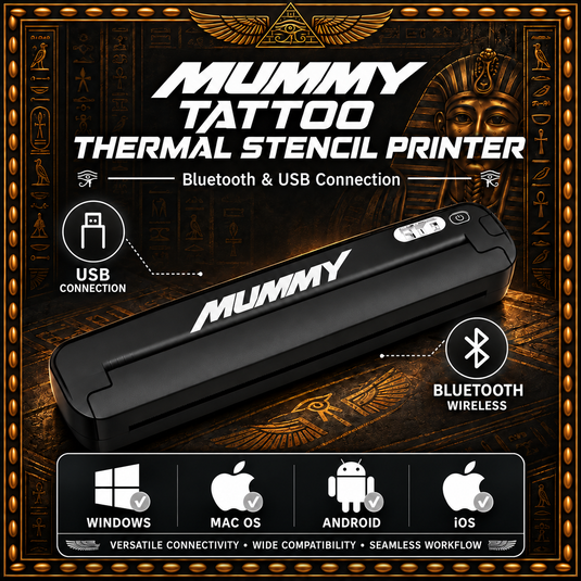 Translation missing: es.MUMMY Tattoo Stencil Printer, Portable A4 Thermal(Black | White)