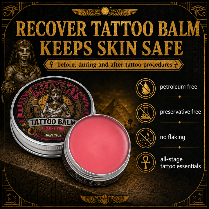 Translation missing: fr.Mummy Tattoo Aftercare Balm, Natural Preservative-Free Healing Cream 150g(cherry pink)
